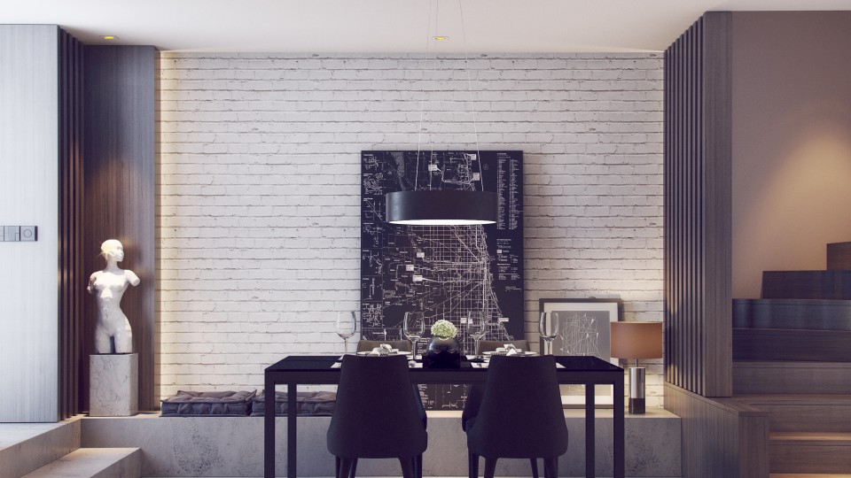 Online interior design contemporary dining room Mladen