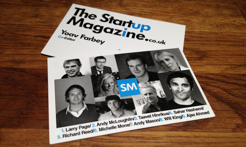 the startup magazine flyer