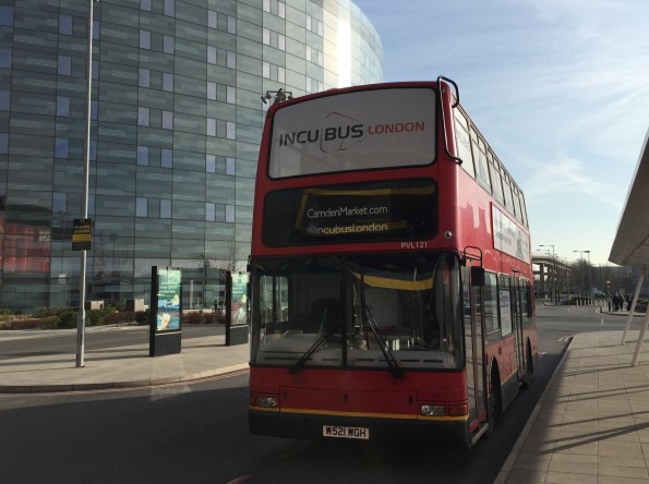 Bus with camden market blind